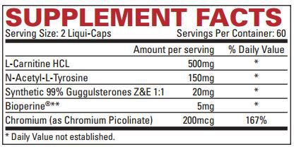Lipo-6 Stim-Free · 120 caps Nutrex - Imagen 2